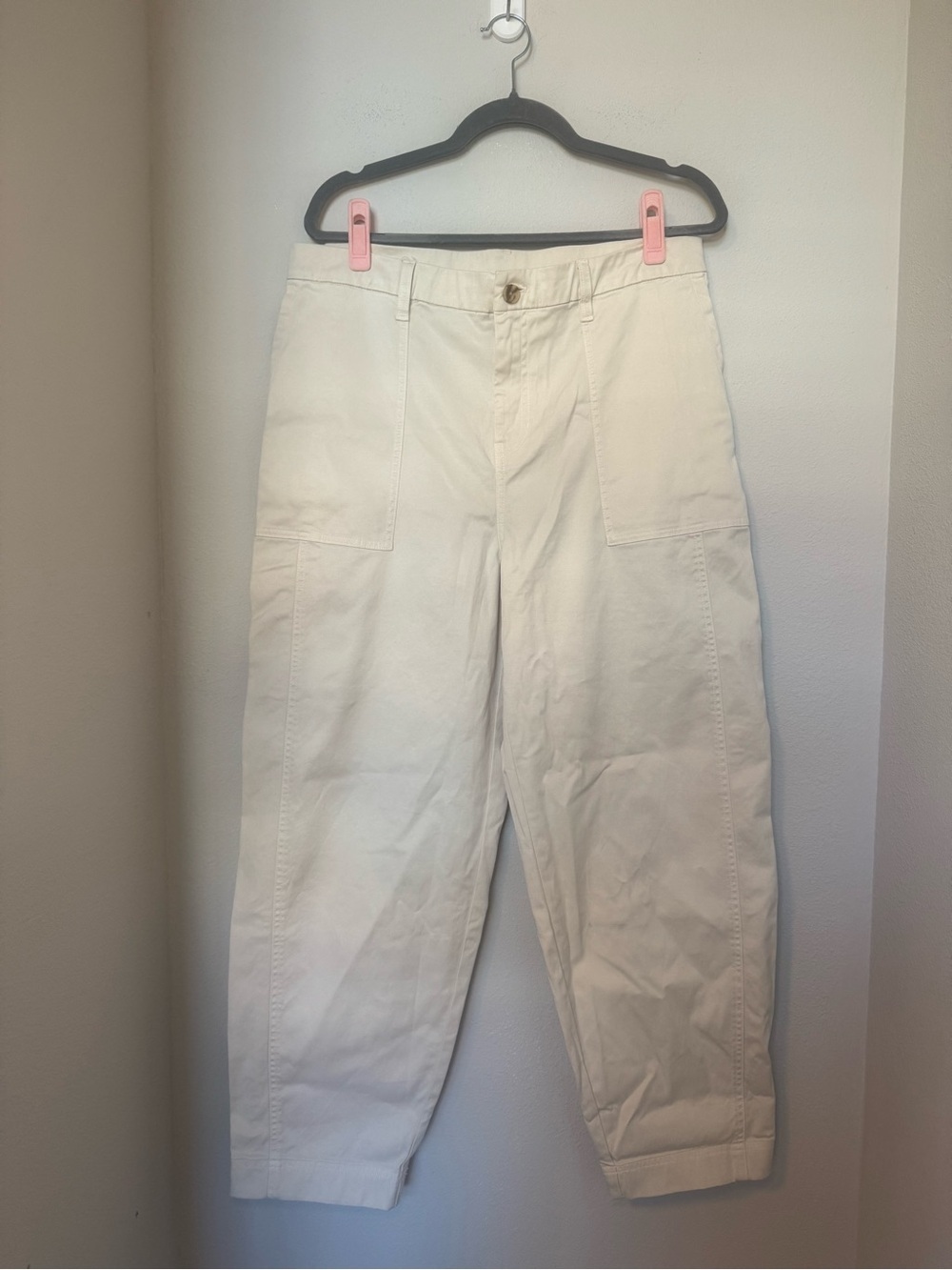 Vuori Anza Twill Structured Pants in Natural NWT - Picture 3 of 9